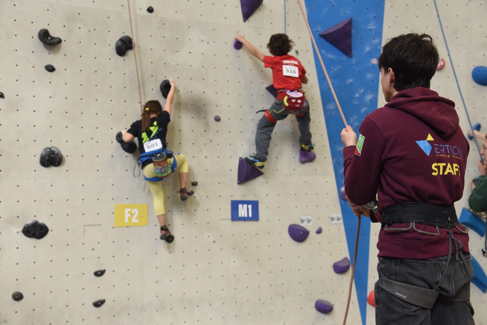 Gli agonisti del Vertical in gara
